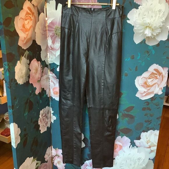 Verducci Vintage Black Leather Pants 👖 - Picture 1 of 7